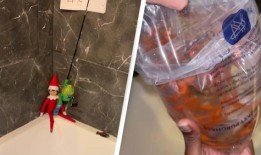 妈妈因为“打扰”书架上的小精灵而猛烈抨击