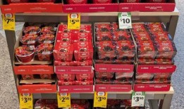 圣诞商品在全国各地的超市上架