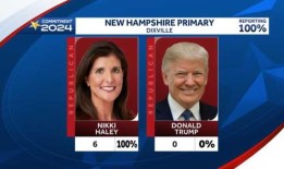 在新罕布什尔州小镇的午夜投票中，尼基·黑利赢得了全部6张选票