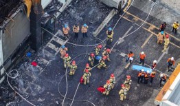 韩国联合通讯社：消防员在韩国炮台火灾现场发现“20具尸体”