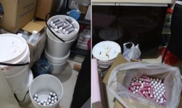 在打击非法药品的行动中，在“不卫生”的葛朗公寓生产的止咳糖浆被查获