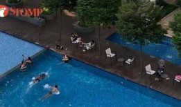 公寓居民抱怨女佣每周带朋友去游泳池