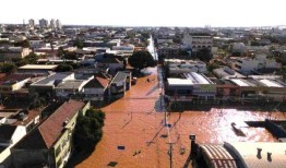 洪水肆虐的巴西南部还没有停止