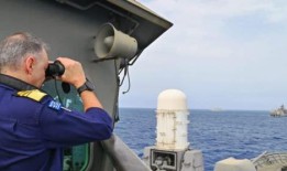 希腊海军进行大规模导弹实弹发射