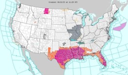 周四，阿拉巴马州可能会继续遭遇强风暴