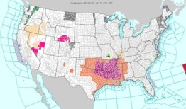 未来三天阿拉巴马州可能会有孤立的强风暴