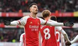 阿森纳5-0水晶宫：加布里埃尔·马蒂内利最后时刻的进球帮助枪手取得了一场大胜