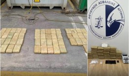 警方在货柜内检获60公斤可卡因;被捕的三人中包括前足球运动员