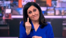 不仅仅是以色列：BBC主持人在广播中挥舞着三个手指