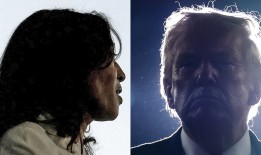 特朗普希望在2024年的竞选中重申自己的立场，他在辩论和采访中挑战哈里斯