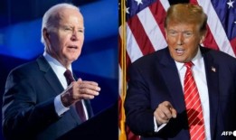 拜登和特朗普在战场乔治亚州就移民和年龄问题展开辩论